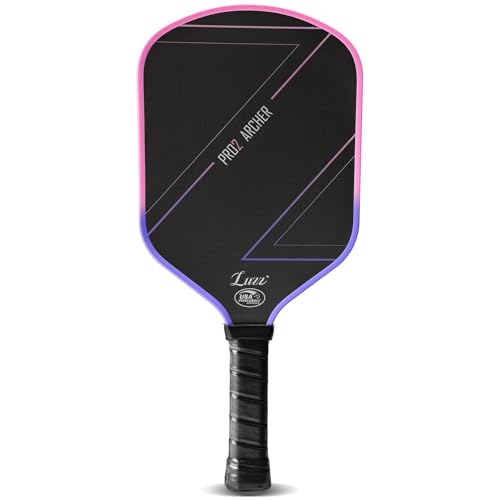 LUZZ Pickleball Paddles, T700 Carbon Fiber Professional Pickleball Paddle Pro2 Intermediate Pickle Ball Rackets(16mm) Exceptional Spin and Power Thermoformed Pro for Professional Players Archer JB