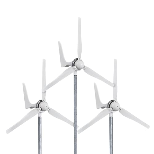 Automaxx Windmill 1500W 48V 60A Wind Turbine Generator Kit, Automatic and Manual Braking System DIY Easy Installation, MPPT Controller with Bluetooth Function, 3 Blades Wind Turbine