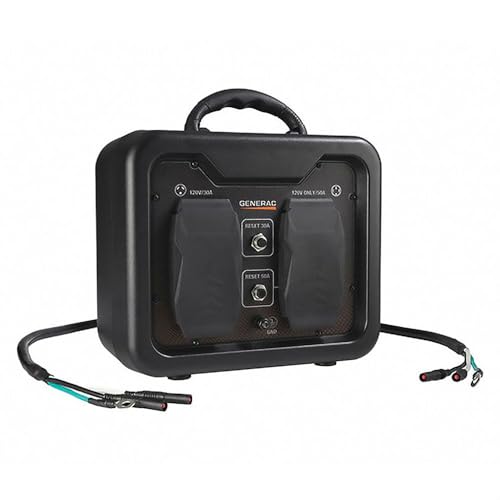 Generac 7668 120V Parallel Cable Kit, 2ft Cord, Custom Plug End, Connects 2 Generators, Enhance Power, Compatible with iQ3500 & GP3000i