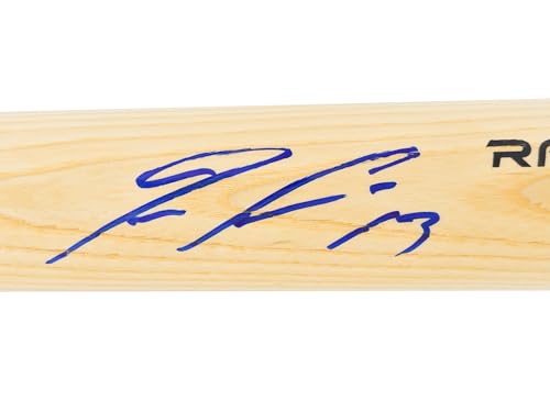 Ronald Acuna Jr. Autographed Blonde R.a.w.l.i.n.g.s Baseball Bat Beckett BAS Stock #181315