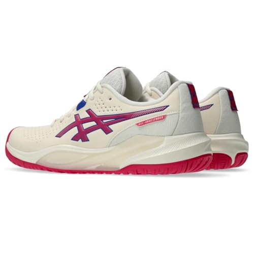 ASICS Women's Gel-Challenger 15 Tennis Shoes, 7.5, Cream/Bright Rose
