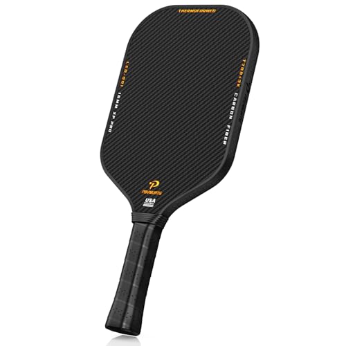 Pbvmurtg Carbon Fiber Pickleball Paddles, Thermoformed T7003K Raw Carbon Textured Pickleball Racket USAPA Approved Paddle –16mm Roar-Powered Core, Designed for Ultimate Spin,Power, Control& Balance.