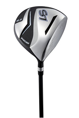 Precise S7 Complete Golf Club Set for Men - Right Handed Tall Mens Golf Clubs Full Set w/Driver, Woods, Hybrid, Irons, Putter, Wedge, Stand Bag & Headcovers - Beginner Friendly Package - Black/Blue