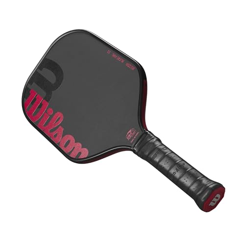 WILSON Blaze Pro 13mm Pickleball Paddle - Grip Size 2-4 1/4", Black/Red