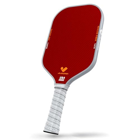 JOJOLEMON Pickleball Paddles, Hybrid Carbon Fiber & Kevlar Rackets with 16mm Polymer Honeycomb Core, Designed for Ultimate Spin & Precise Control - USAPA Approved