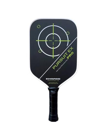 Engage Pursuit Pro EX Pickleball Paddle – Widebody Shape, Raw T700 Toray Carbon Fiber Face, 13mm Control Pro “Black” Core (Alpine Lime, Lite (7.5-7.8oz))