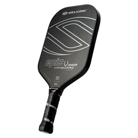 Selkirk Vanguard Control Pickleball Paddle | Quad Carbon Fiber Pickleball Paddle with a Polypropylene X5+ 16mm Core | Pickleball Rackets Made in The USA | Control Epic Midweight