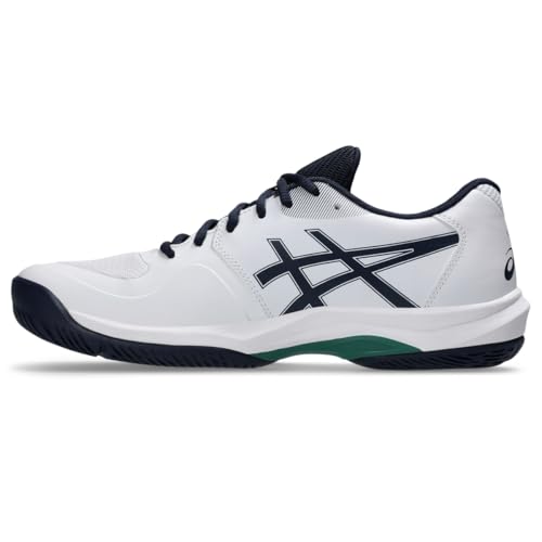 ASICS Men's Game FlyteFoam Tennis Shoes, 14, White/Midnight
