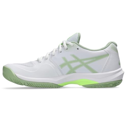 ASICS Women's Game FlyteFoam Pickleball Shoes, 8.5, White/Jade