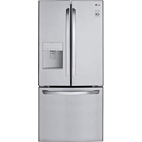 LG LFDS22520S - Refrigerator/Freezer - French Door Bottom Freezer with Water Dispenser - Width: 29.8 in - Depth: 35.5 in - Height: 68.5 in - 21.8 cu. ft - Stainless Steel