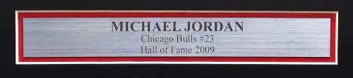 Michael Jordan Autographed Framed Nike Jersey Chicago Bulls "Best Wishes" JSA #YY39497 - Autographed NBA Jerseys