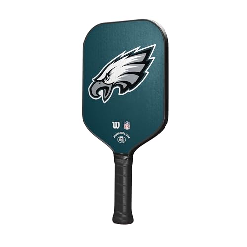 Wilson NFL Collection Fierce Team Pickleball Paddle - Grip Size 2-4 1/4", Philadelphia Eagles