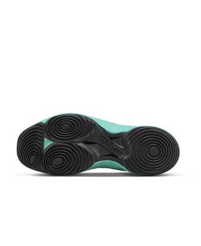 WILSON Hurakn Lite Women's Padel Shoe - White/Turquoise/Black, Size 9.5 US