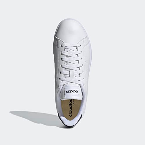adidas Men's Advantage Racquetball Shoe, White/Cloud White/Ink, 10