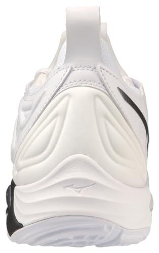 Mizuno Wave Momentum 3 Women's Volleyball Shoe | Womens Volleyball Footwear | White-Black | US Womens 8