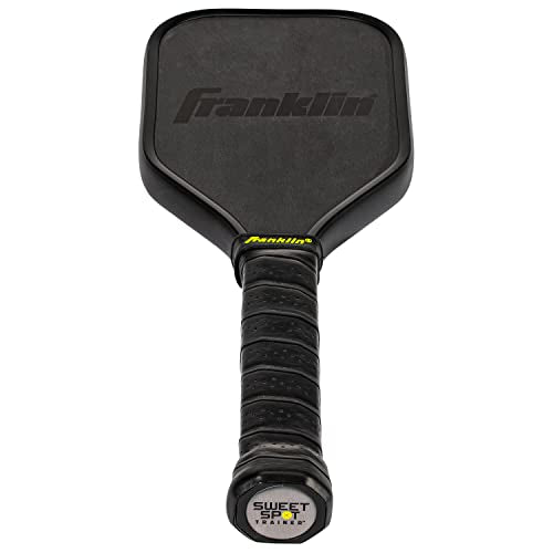 Franklin Sports Sweet Spot Training Pickleball Paddle - The Original Pickleball Trainer Practice Paddle - Mini Head + Extra Long Handle for Shot + Swing Training - 16mm Core + T700 Carbon Face
