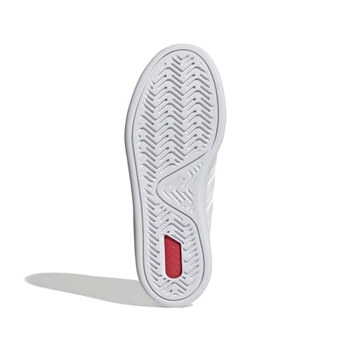 adidas Women's Grand Court, White/Iron Metallic, 7.5