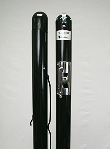 Douglas Premier RD-36 (Round) Pickleball/Quick Start Tennis Posts (3″ Outer Diameter), Black