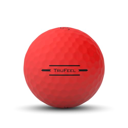 Titleist TruFeel Golf Balls, Matte Red (One Dozen)