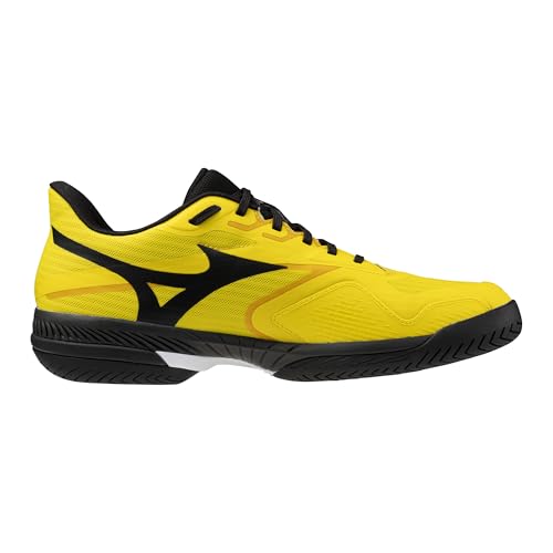 Mizuno Wave Exceed Court AC Men's Racquet Sports Shoes, Vibrant Yellow-Black, US Mens 11.5