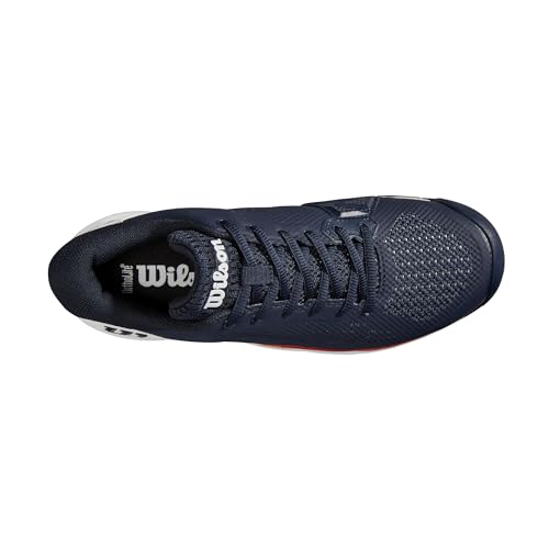 WILSON Rush Pro Ace Men's Tennis Shoe, Navy Blazer/White/Infrared, Size 12