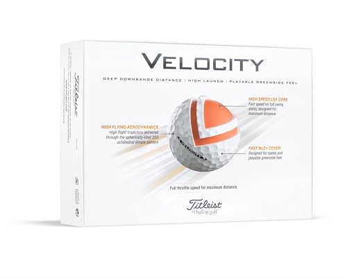 Titleist Velocity Golf Balls (One Dozen) Prior Generation Golf Balls