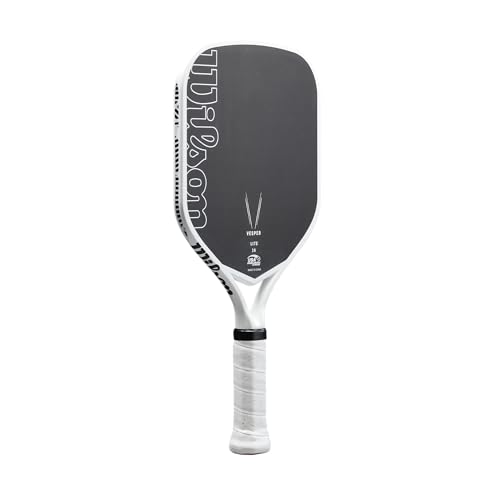 Wilson Vesper Lite Pickleball Paddle - Grip Size 1-4 1/8", Black/White