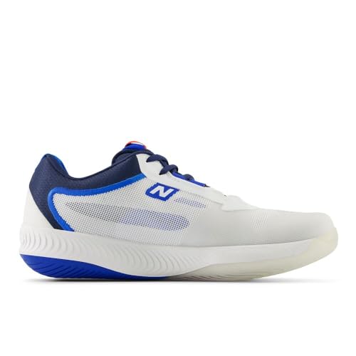 New Balance Men's FuelCell 996 V6 Tennis Shoe, White/Team Navy, 10 M