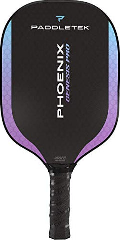 Paddletek Phoenix Genesis Pro - Professional Pickleball Paddles with Honeycomb Core – SRT Pro PolyCore & Fiberglass Epoxy Surface - High Tack Performance Grip – 7.8 oz to 8.2 oz – USAPA Approved