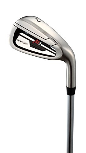 Precise M5 Complete Golf Club Set for Men - Left Handed Tall Mens Golf Clubs Full Set w/Driver, Wood, Hybrid, Irons, Putter, Stand Bag & Headcovers - Beginner Friendly Package - Black/Red