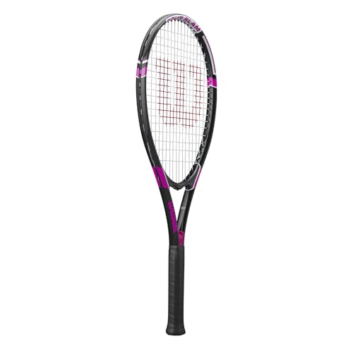 Wilson Tour Slam Adult Tennis Racquet Black/Pink - Grip Size 2-4 1/4"