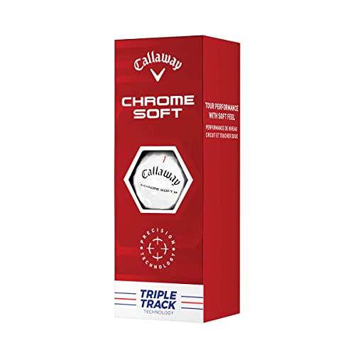 Callaway 2022 Chrome Soft Triple Track Dozen Golf Balls White
