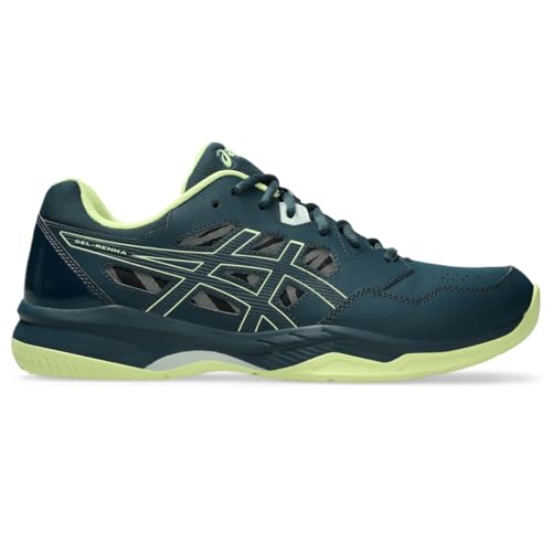 ASICS Men's Gel-RENMA Pickleball Shoes, 9, Tranquil Teal/Lime Green