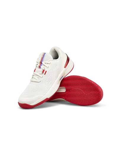 WILSON Intrigue Pro Women's Tennis Shoe -Tofu/Red, Size 9.5 US