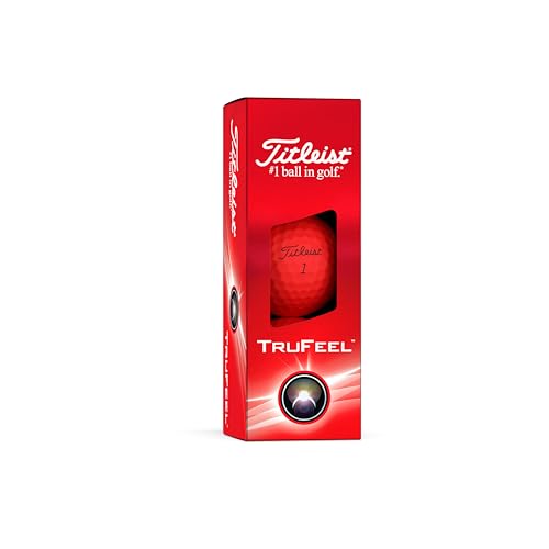 Titleist TruFeel Golf Balls, Matte Red (One Dozen)