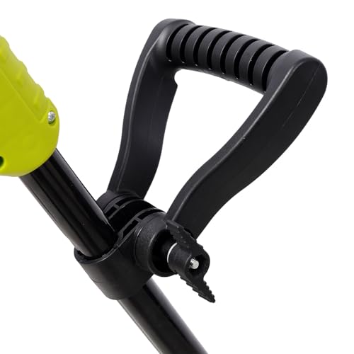 12-Inch Electric Snow Shovel with Dual Blade Auger, 10-Amp Corded Snow Thrower with 19 Ft Throw Distance, Adjustable Handle, Lightweight Snow Blower for Driveways, Walkways, Patios