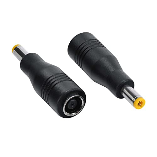 DC 8mm Female to DC 5.5mm x 2.5mm Male Connectors Adapter for Jackery Ravpower Goal Zero X-Dragon Golabs Bluetti Milin Nexpow Portable Backup Power Station Rechargeable Battery Pack Solar Generators