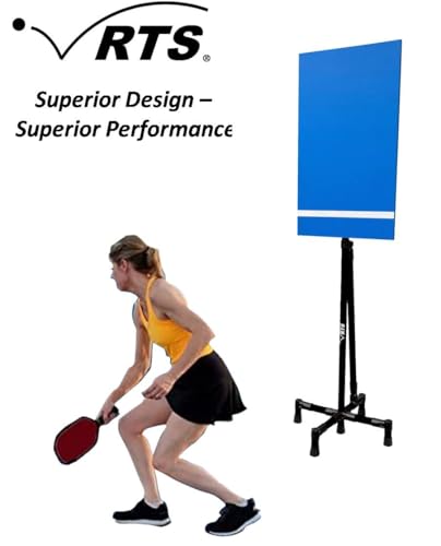 RTS Pickleball Rebounder – Ultimate Pickleball Trainer and Drilling Tool – Improve Backhands Forehands Dinks Volleys - Indoor Outdoor Pickleball Training Equipment (White Frame)