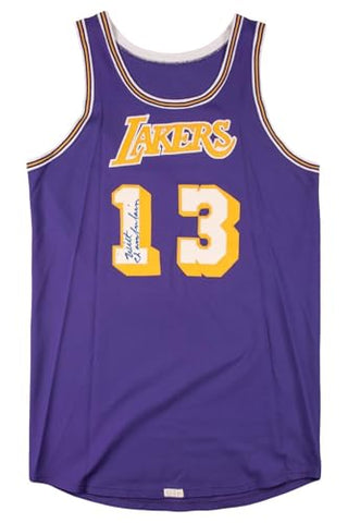 The Finest Wilt Chamberlain Signed Game Used Los Angeles Lakers Jersey MEARS A10 - Autographed NBA Jerseys
