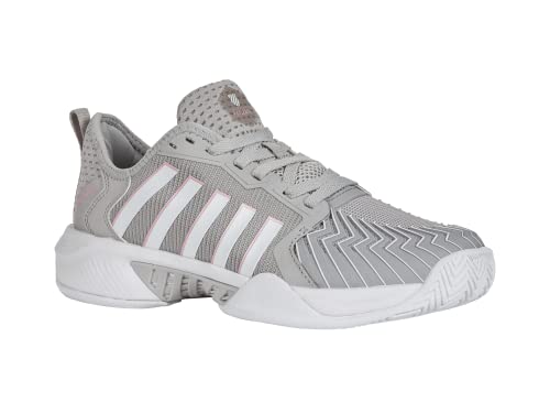 K-Swiss Women's Pickleball Supreme Shoe, Vapor Blue/White/Coral Blush, 8 M