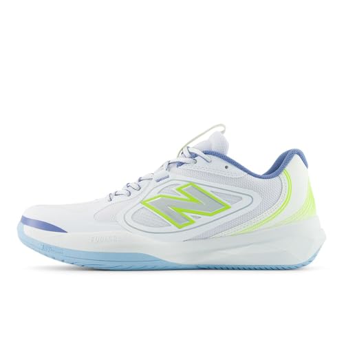 New Balance Men's FuelCell 796 V5 Pickleball Shoe, Nb 103 White/Alkaline Green, 14 W
