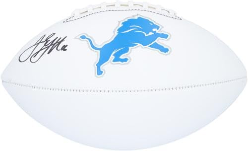 Jared Goff Detroit Lions Autographed Franklin Panel Football - Autographed Footballs