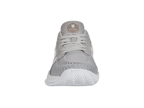 K-Swiss Women's Pickleball Supreme Shoe, Vapor Blue/White/Coral Blush, 10 M