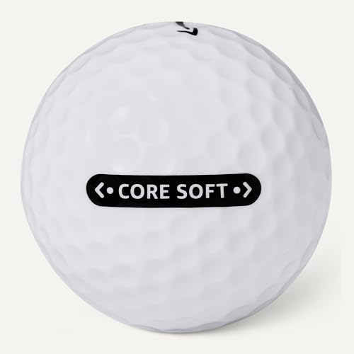 Amazon Basics Core Soft Golf Balls, 12-Pack, White