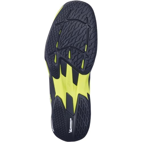 Babolat Men's Jet Mach 4 All Court Tennis Shoes, Black/Aero (Men's US Size 11)