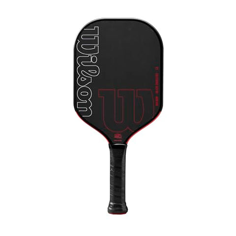 Wilson Blaze Edgeless 13 Pickleball Paddle - Black/Red, Grip Size 2-4 1/4"