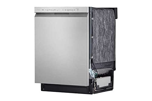 LG 24″ QuadWash™ Front Control Built‑in Dishwasher LDFN4542S – EasyRack™ Plus, 3rd Rack, Fingerprint‑Resistant Stainless Steel