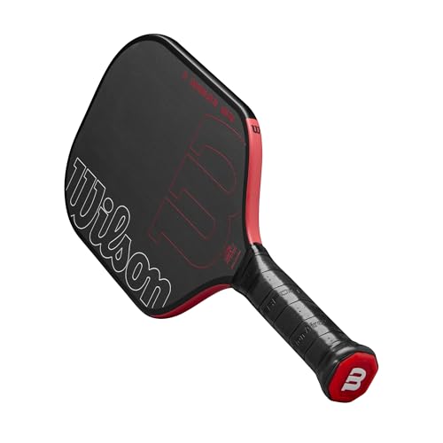 Wilson Blaze Edgeless 13 Pickleball Paddle - Black/Red, Grip Size 2-4 1/4"