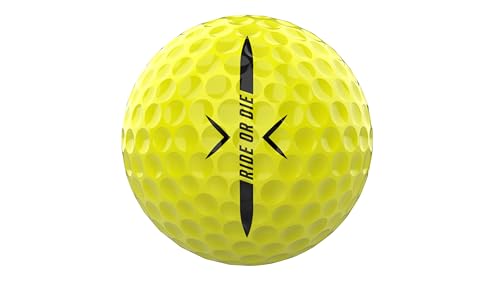 P*ss M*ssile Distance Golf Balls, Dozen - 4-Layer Design, High-Compression Core, and Surlyn Cover - Lower Spin & Ideal Trajectory for Longer, Straighter Shots (Yellow)