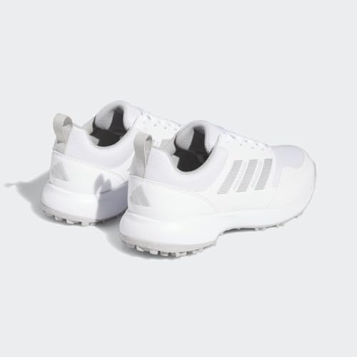 adidas Women's Tech Response Spikeless 3.0 Golf Shoes, Footwear White/Grey Two/Silver Metallic, 7.5